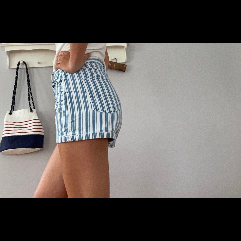 American Eagle striped shorts